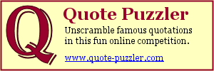 Puzzle game with famous quotations